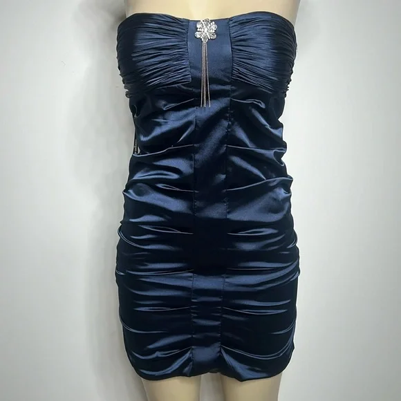 red dress women mini Rihoas Satin Cowl Neck Mini Dress